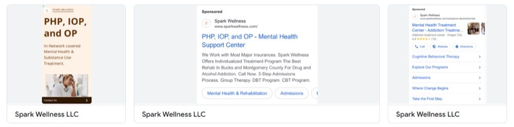 Google Ads campaign results managed by Inventive Media